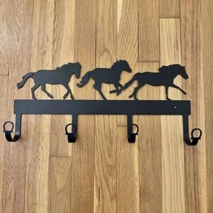 Horse Wall Mount Coat Hooks Rack Vintage Enthuse Designs Made USA